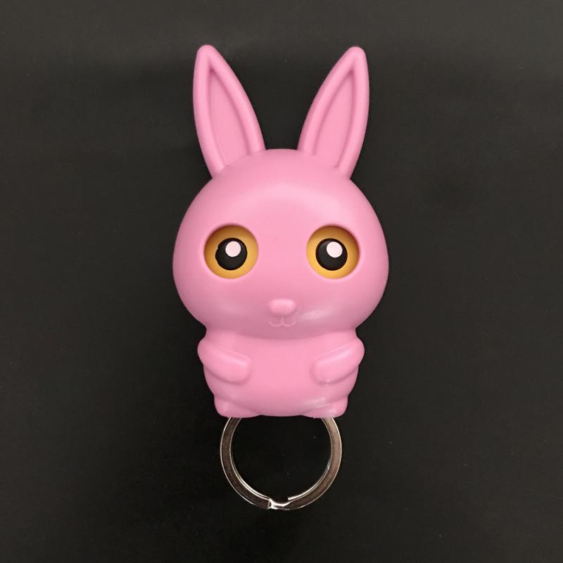 1 pçs criativo animal coruja magnético suporte chave de parede ímãs manter chaveiros gancho gancho gancho decorativo: rabbit pink