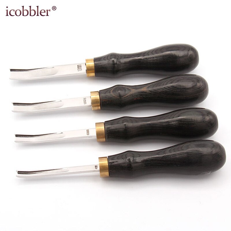 Leather Edge Beveler Skiving Tool, Wide Mouth Leathercraft Thinning Curved Angle Round Edge Shovel Craft Trimmer