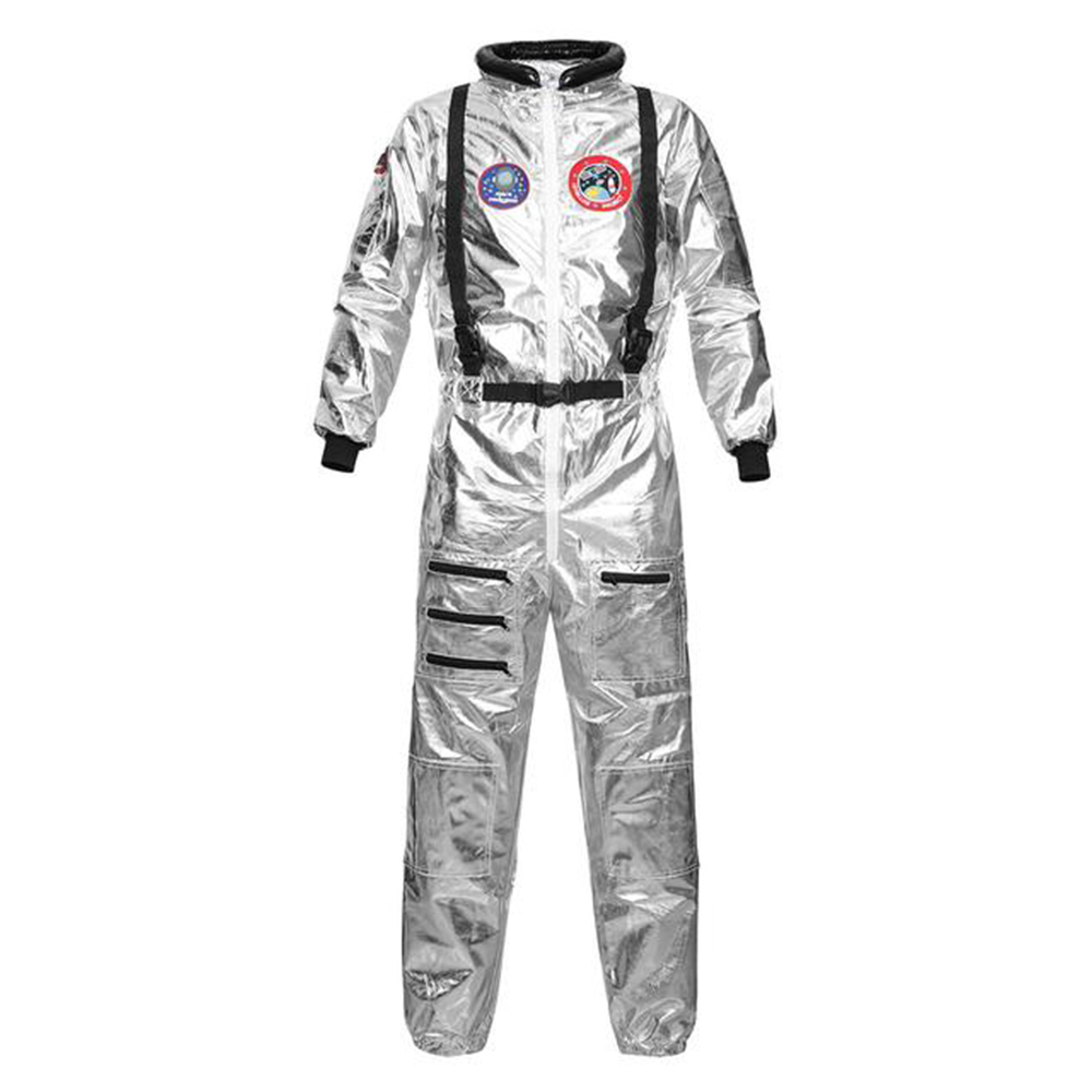 Astronaut Kostuum Volwassen Kinderen Zilveren Ruimteman Kostuum Plus Size Dames Ruimtepak