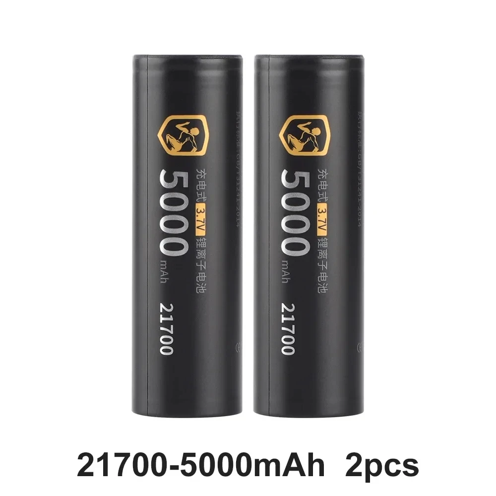 Batteria 21700 DLGPOWER 5000mAh Batterie ricaricabili agli ioni di litio ad alta potenza ricaricabili ad alta capacità da 3,7 V per elettrodomestici: Grigio
