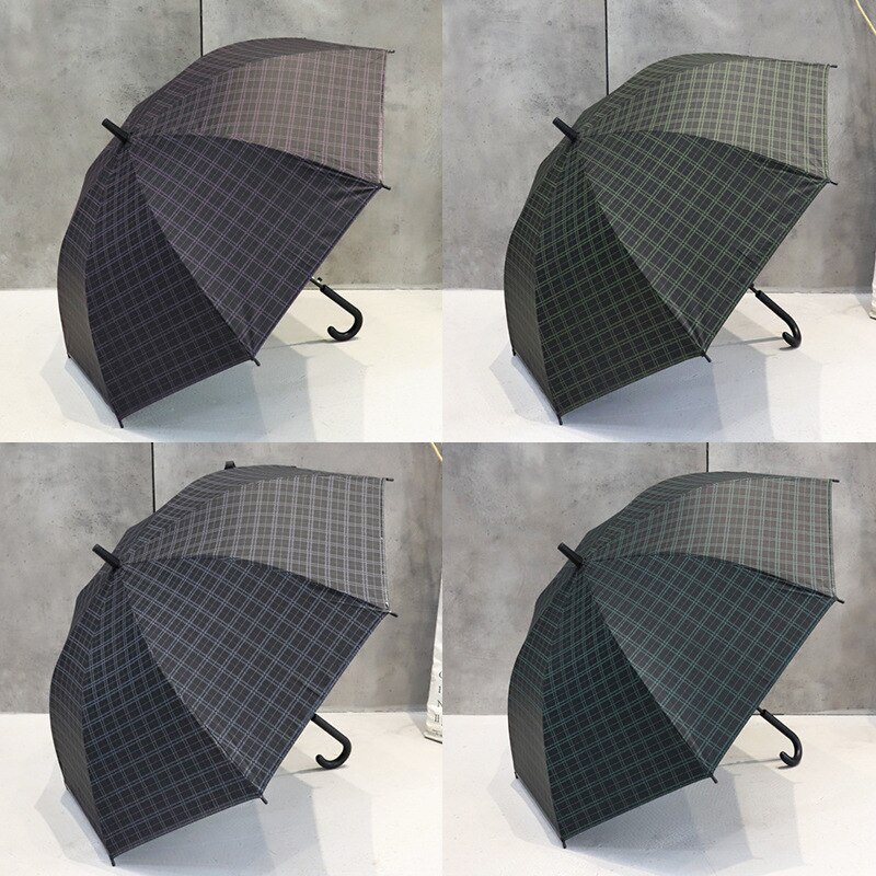 Cute Plastic Clear Dome Photography Umbrella For Kids Auto Open Waterproof Kid Girls Premium Umbrella Transparent With Printing: Plaid