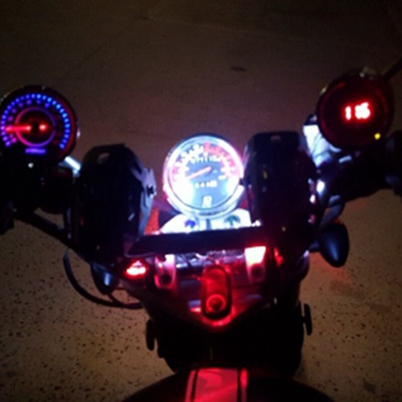 Digital Electronic Induction Ip65 Led Backlight Universal Motorcycle Speeeter Meter Counter 13K Rpm Shift Tachometer Gauge