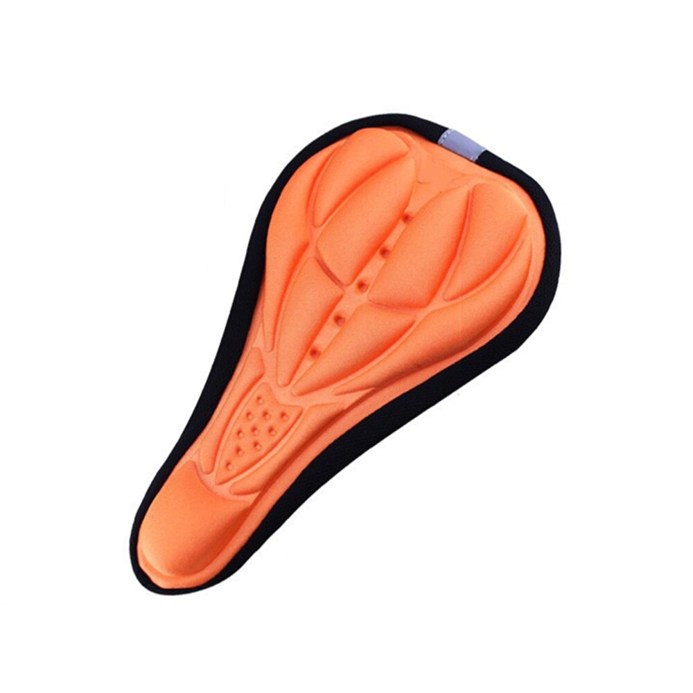 Fundas para asiento de bicicleta, funda de cojín blanda 3D de esponja de alto rebote, almohadilla de protección para deportes de bicicleta al aire libre: Orange
