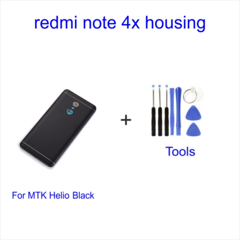 Xiao mi-funda para mi Note 4, roja, 4X, funda para batería, reemplazo de carcasa de Carcasa Trasera para puerta trasera, Snapdragon Xiao mi Note 4, funda para batería 4X: MTK Helio Black