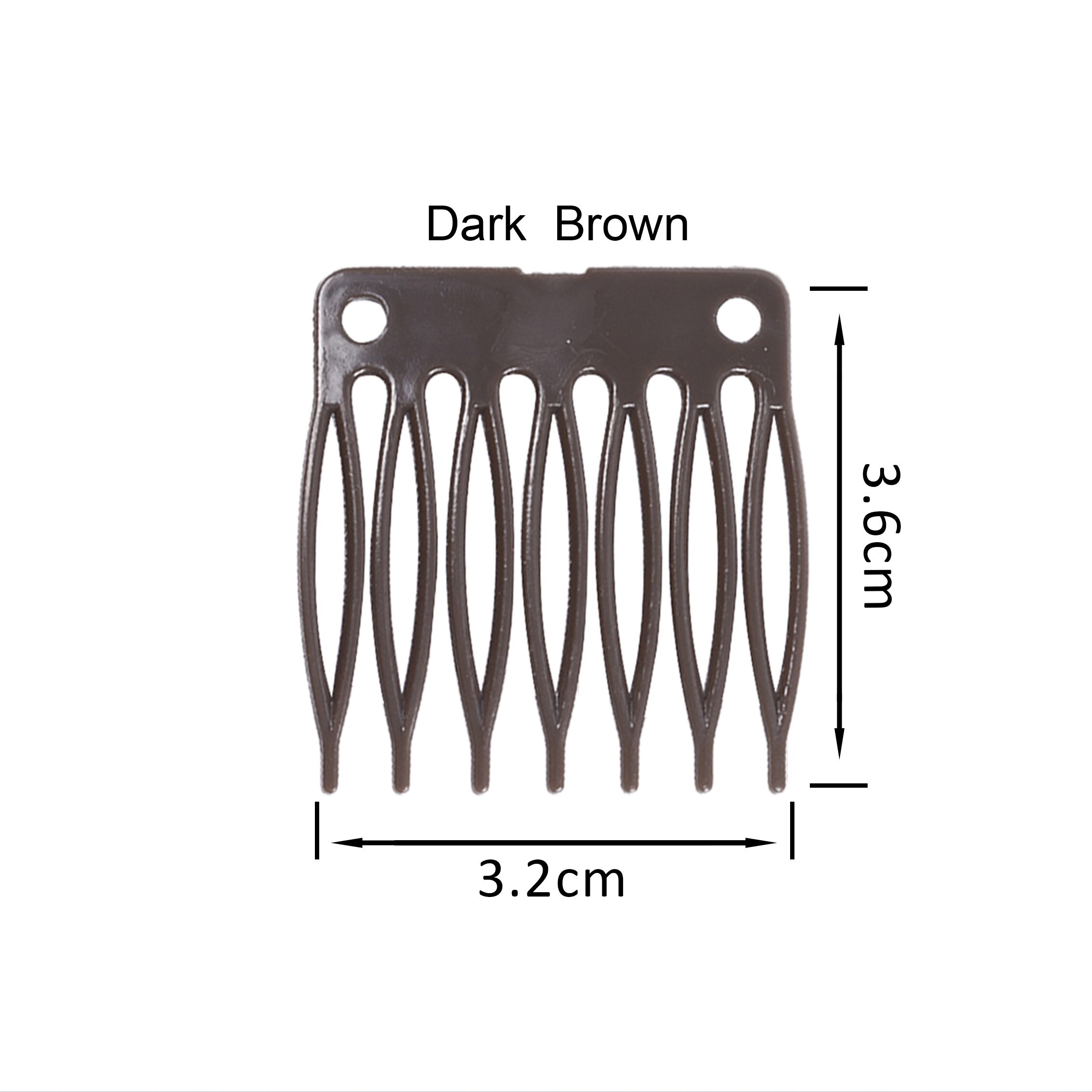 50 unids/lote, accesorios para peluca, peines y Clips de plástico para peluca, peines de Color negro para hacer peluca, productos Vogue Queen