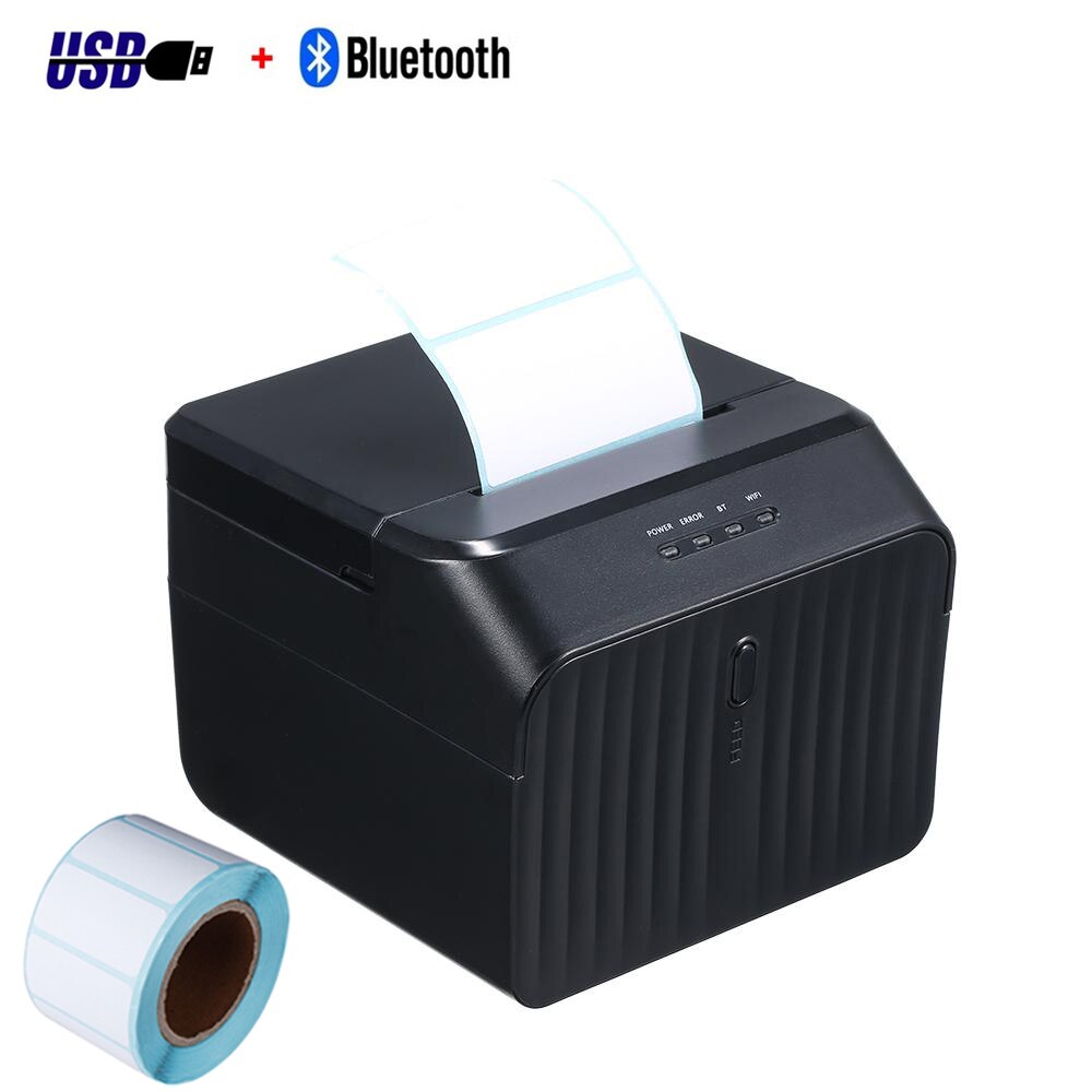 2 tommers mini bluetooth pos skriver usb bluetooth etikett strekkode klistremerke 58mm skriver android ios vindu