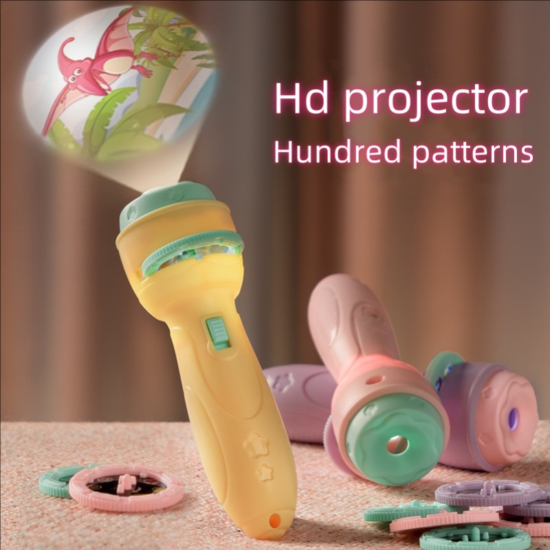 Projectorzaklamp Vroeg onderwijs educatieve ontwikkeling speelgoed kinderverlichting lichtgevende speelgoed cartoon patroon projector