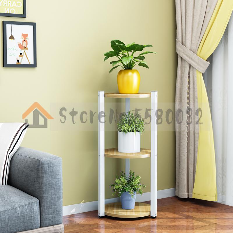 Multi-layer flower stand interior decoration space balcony flower stand wrought iron living room flower pot rack small flower