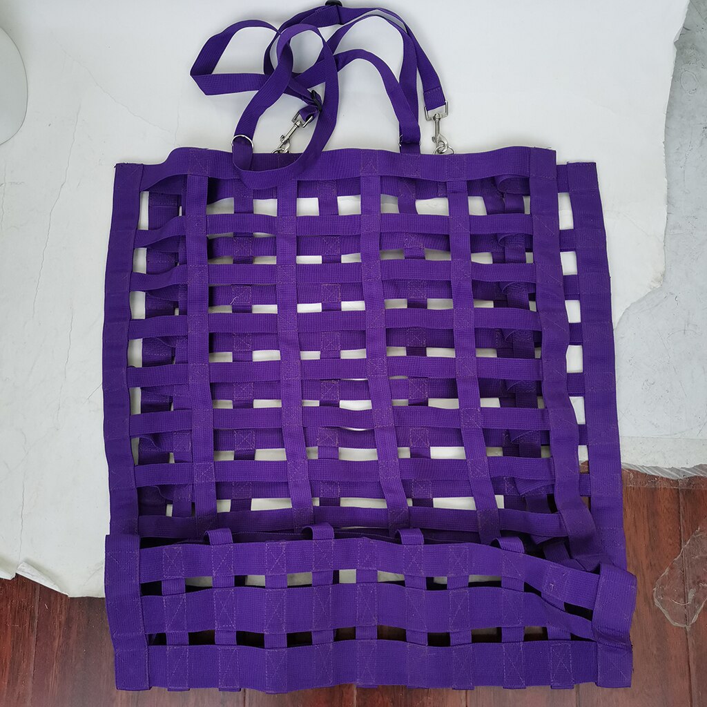Equestrian Horse Slow Feed Horse Hay Bag with Dividers Equestrian Hay Net Haylage Cow Storage Bag Horse Hay Net Bag