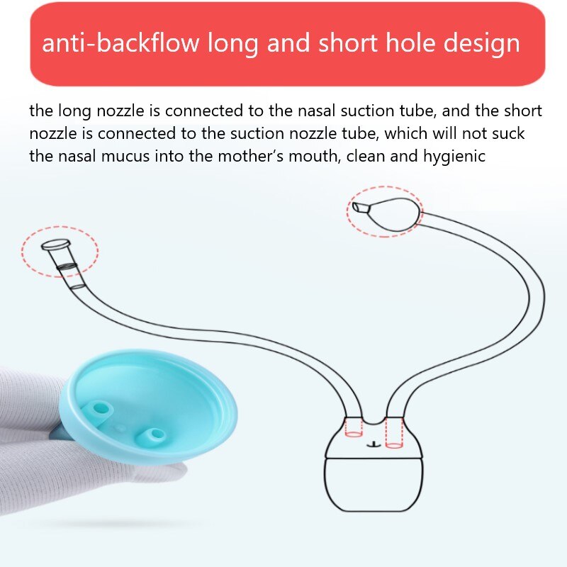Baby Nasale Zuig Aanzuiger Neus Cleaner Sucker Zuig Tool Bescherming Baby Mond Zuig Aanzuiger Baby Gezondheidszorg