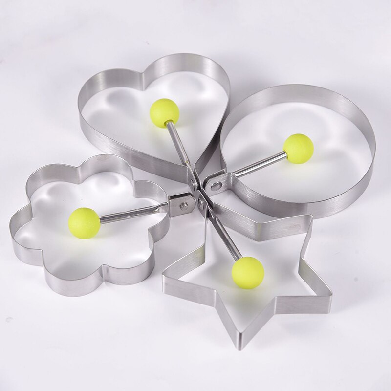 Fried Egg Pancake Shaper Egg Ring Mold Omelette Mold Egg Cooker Heart Star Shape Frying Egg Mould Cooking Kitchen Gadget