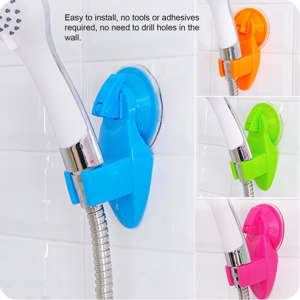 Kleurrijke Douchekop Houder Afneembare Douche Base Sterke Zuignap Rack Beugel Douchekop Stand Badkamer