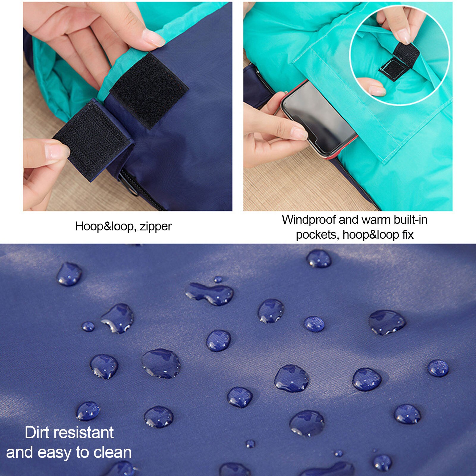 Elektrische Heizung Camping Schlafsack Wasserdicht 4 Saison Warme Umschlag Rucksack Schlafsack Für draussen Reisen Wandern