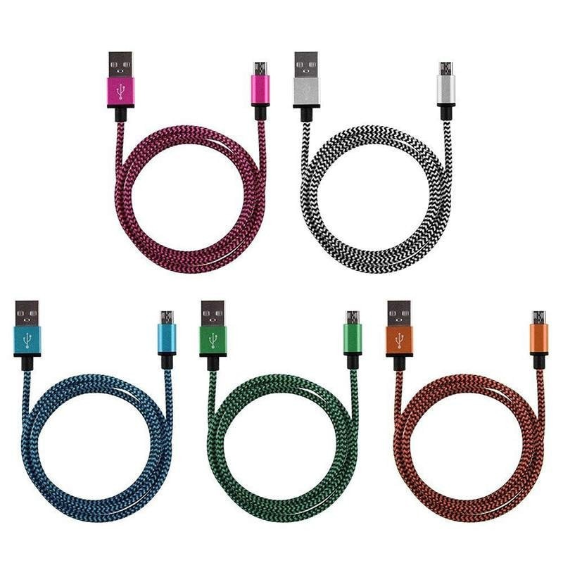 20 cm 1 m 2 3m Micro USB Cabo Curto USB Sincronização de Carregamento Rápido Nylon Cabo de Dados Do Telefone Móvel Android adaptador de Cabo do Carregador para Samsung