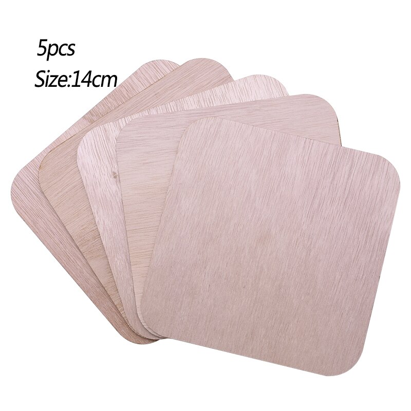5-100pcs Natural Unfinished Blank Square Shape Wood Chips DIY Wooden Craft Ornament Wedding Home Party Decoration: M06