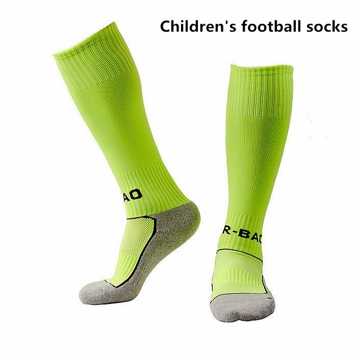 1pair Youth Child 35cm High Tube Socks Athletic Football Bassball Size UK 33-38 Socks Leg Protect Knee-High Socks