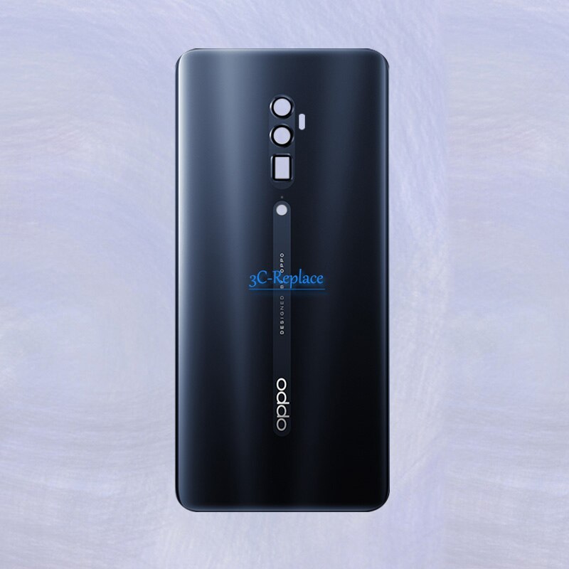 Für Oppo Reno 10x Zoomen CPH1919 PCCT00 PCCM00 (BBK 1919) zurück Batterie Abdeckung Tür Gehäbenutzen fallen Hinten Glas objektiv teile Ersatz