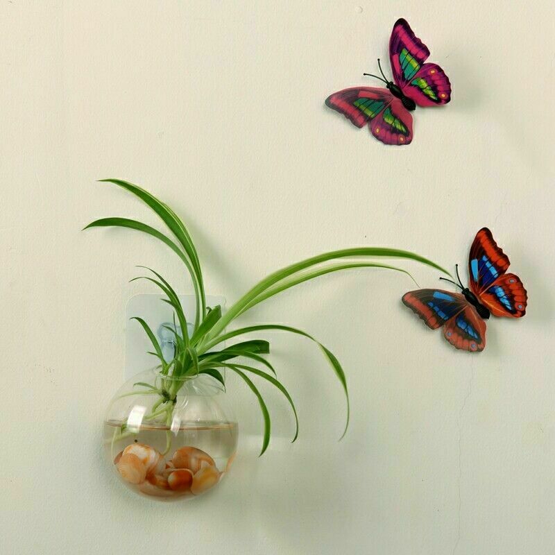 Tuin Thuis Opknoping Glazen Bal Vaas Bloem Planter Potten Terrarium Aquarium Aquarium Container Huis Tuin Decoratie