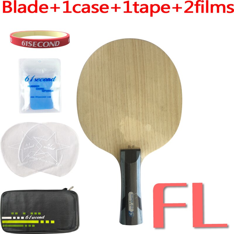 Sword Blue Feather Table Tennis Racket Super Fiber Jlc Ping Pong Blade: FL with FM case