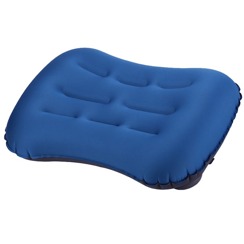 Camping Pillow Ultralight Inflating Travel Camping Pillows Inflatable Camping Pillow For Camping Hiking Backpacking: BlueBlack