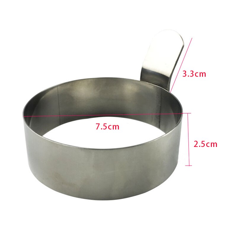 Roestvrijstalen ei-omelet ronde eivorm omelet gebakken ei model keukengereedschap en gadgets