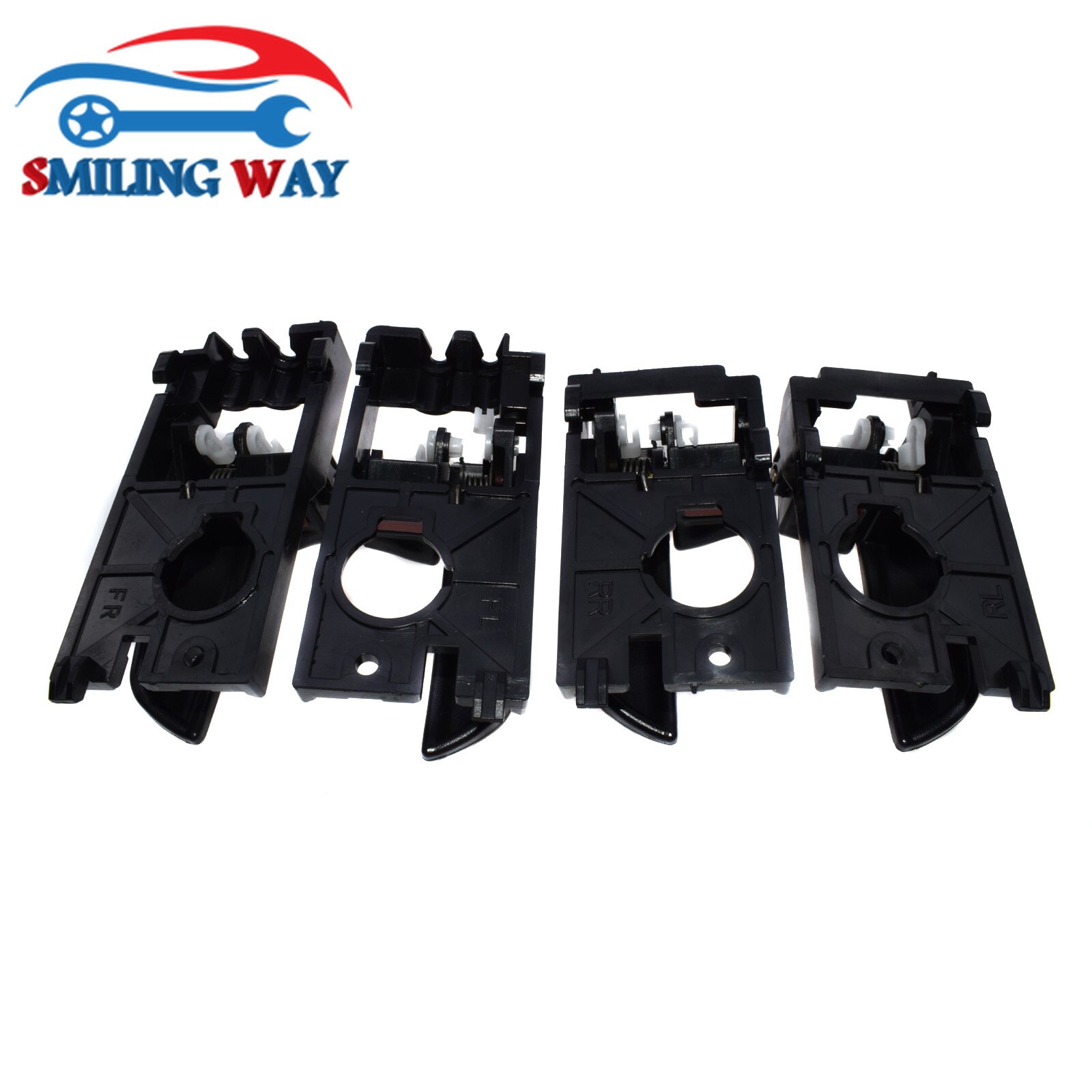 Manija de puerta interior y externa, Kit de manija de puerta interior trasero izquierdo delantero derecho para Hyundai Accent 1.6L 2006 2007