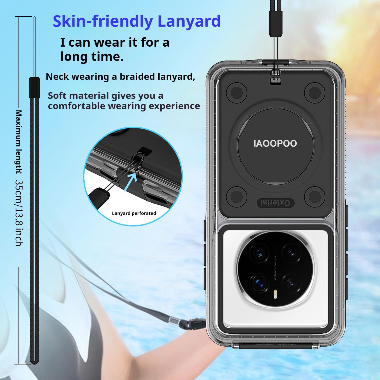 Buceo natación 15 metros de profundidad funda impermeable para Honor Magic 7 Pro Magic 6 5 4 3 X60 X50 X40 con botón de teléfono