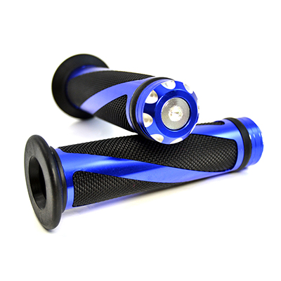 Empuñadura de manillar de motocicleta, accesorio para Kawasaki Z800 Z750 Z900 Z250 ER6N ER6F NINJA 7/8 300 ZX6R ZX9R ZX12R, 400 ", 22mm: Azul