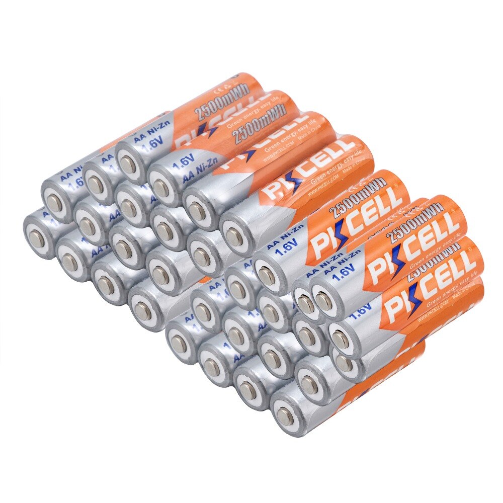 PKCELL 1.6 V Ni-Zn AA Batterij 2500Wh 1.6 V NiZN Oplaadbare Batterij Voor RC Mobiele Speelgoed