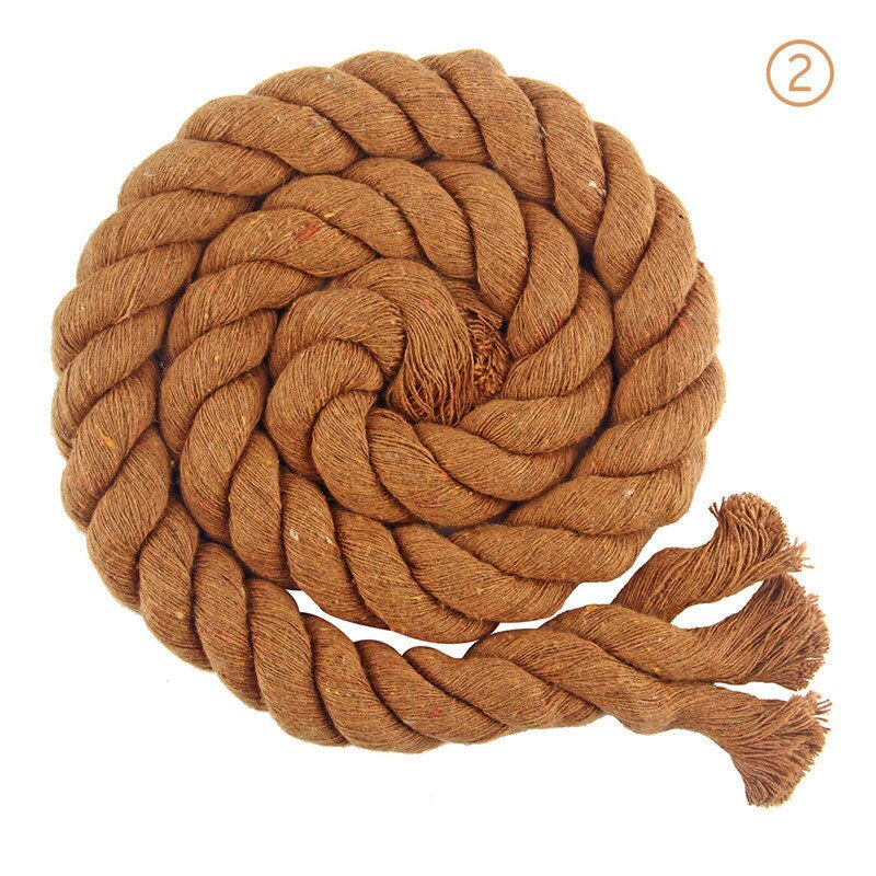 Cordon en coton torsadé de 2 mètres, 20mm, haute ténacité, corde décorative pour sac de maison, accessoires textiles pour la maison, artisanat: color 02