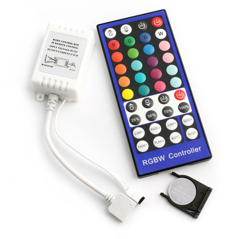 40Key RGBW IR 5 Pin Led Remote Controller DC12V 24V IR RGB Controller 40Keys SMD 5050 3528 RGB RGBW Led Strip tap Remote