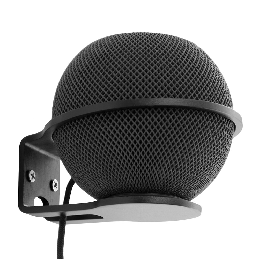 Legeret beslag til homepod mini smart højttaler vægmonteringsstativ holdbar lydboks vægbøjle støtteholder til home pod mini