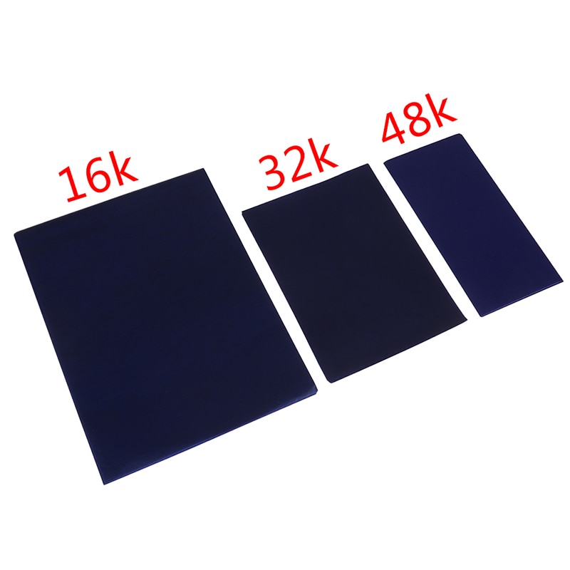 50 ark kulstofpapir 16k/32k/48k blå dobbeltsidet carbon kopimaskine stencil overførsel papir papirvarer kontorartikler