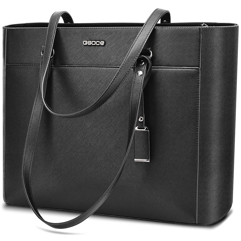 Porte-documents ABDB-OSOCE 15.6 pouces pochette d'ordinateur sac à main étanche sac de protection ordinateur portable fourre-tout sac à bandoulière sacs de bureau pour les femmes: Default Title