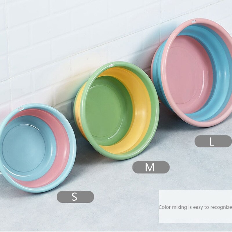 Portable Folding Washbasin Camping Travel Tourism Outdoor Foldable Bucket Basin Bathroom Wash Basin Household Laundry Tub Basin