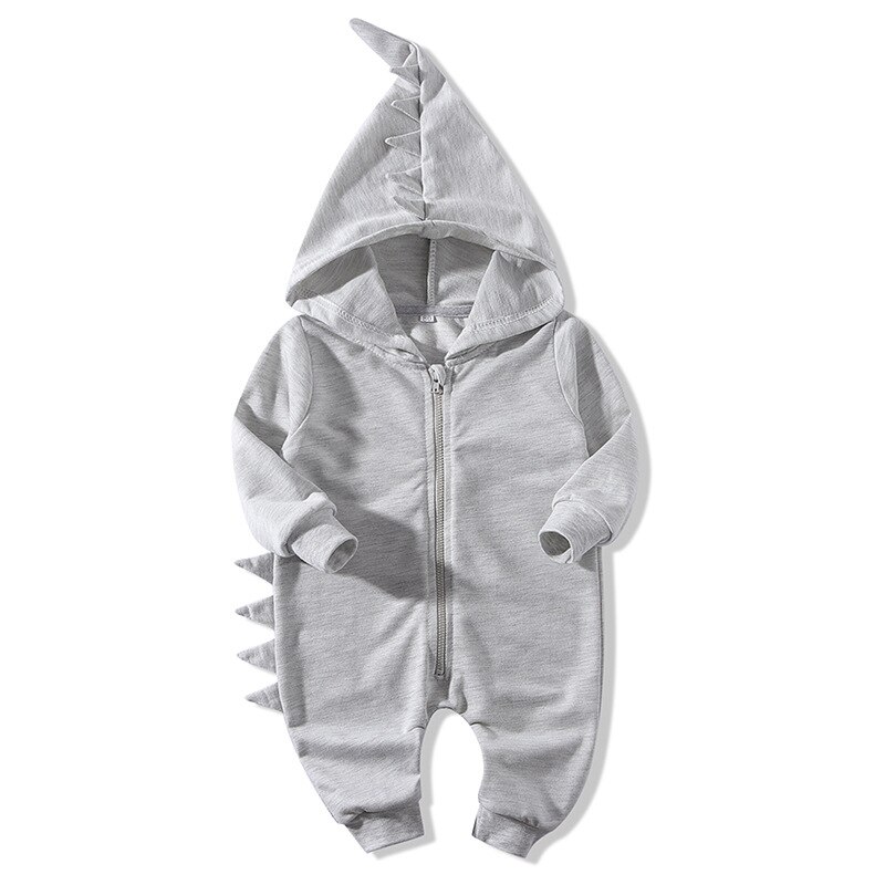 Baby Infant Romper Boys Girls Hooded Dinosaur Shape Long Sleeve Romper Jumpsuit Newborn Infant Cute Winter Autumn Clothing 0-24M