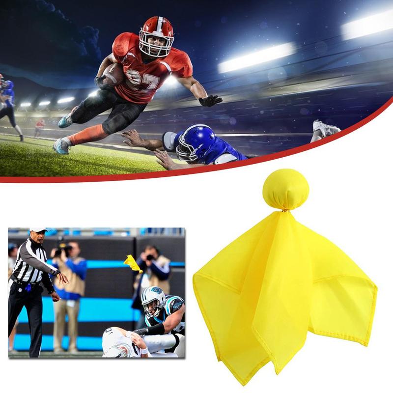 American Football Referee Props Small Yellow Flag Football Penalty Flag Football Penalty Flag Throwing Flag Accessories Flag