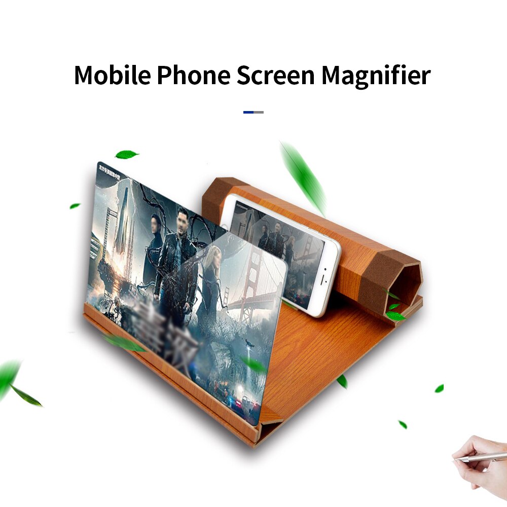 12-Inch Gsm-scherm Vergrootglas Chasing Artefact 3D Projectie Cinema Effect Telefoon Screen Zoomt Versterking