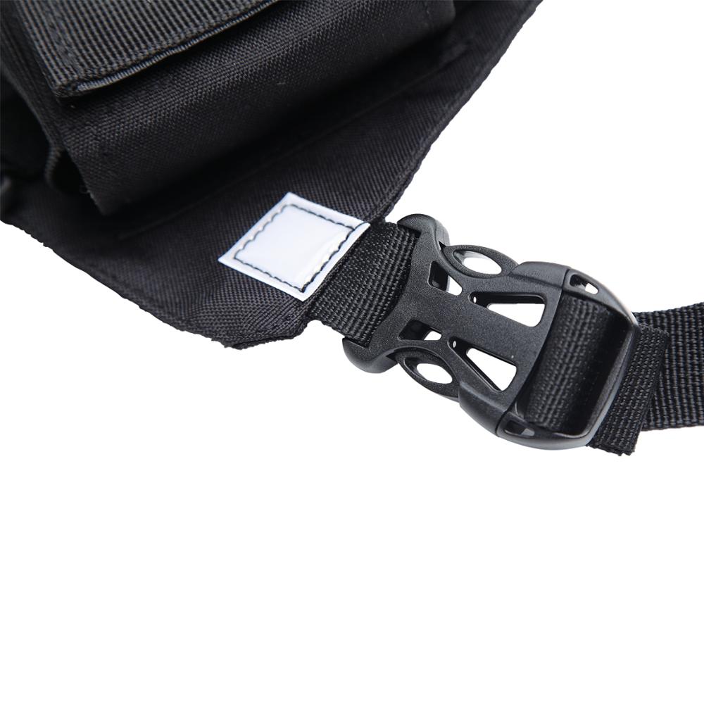 ABBREE-funda de transporte para Walkie talkie, arnés de pecho, bolsa de bolsillo, para Baofeng UV-5R, UV-82, UV-9R, TYT, TH-UV8000D, Yaesu