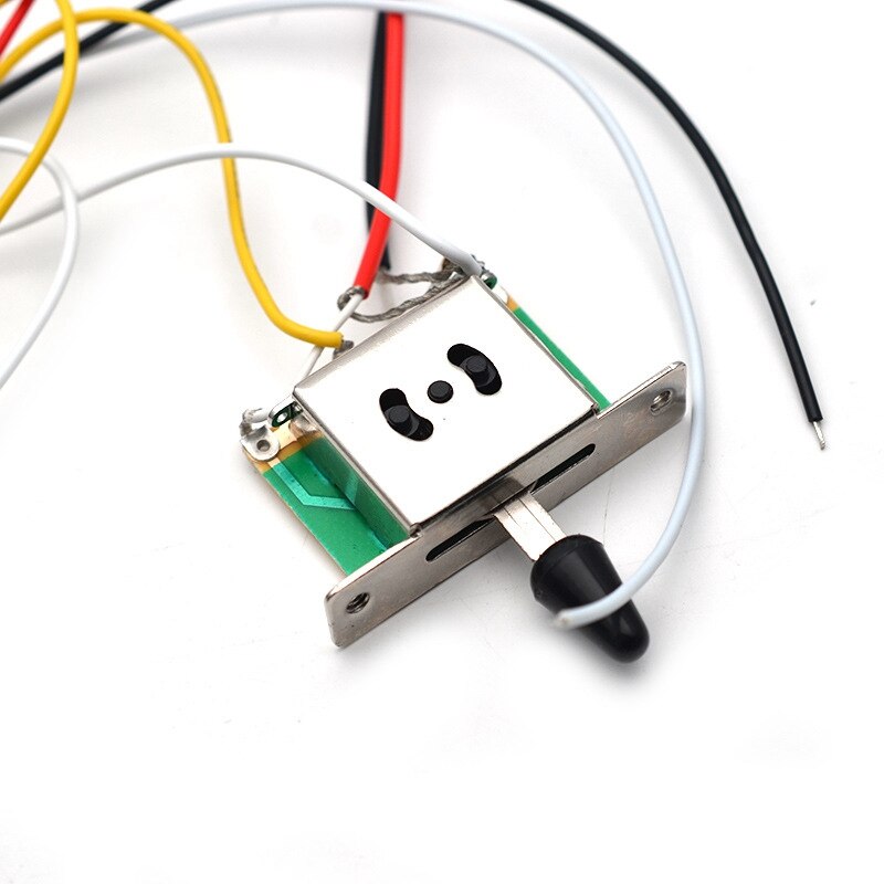 Electric Guitar Pickup Wiring Harness Prewired 3-Way Switch HH Pickup for ST Electric Guitar Black
