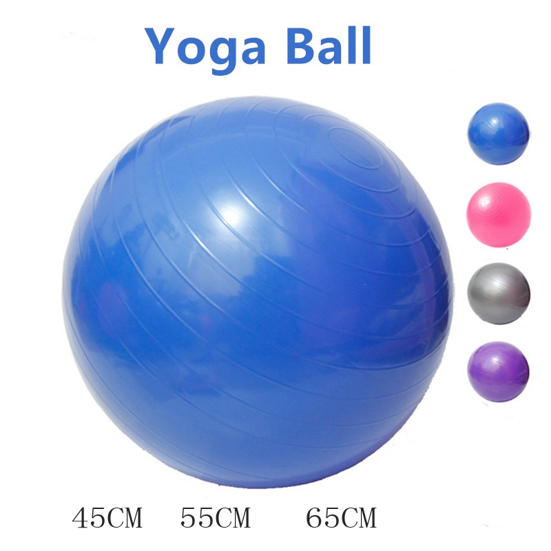 45cm/55cm/65cm Yoga Balls Sports Fitball Training Bola Pilates Balance Ball Gym Fitness Workout Exercise Massage Ball