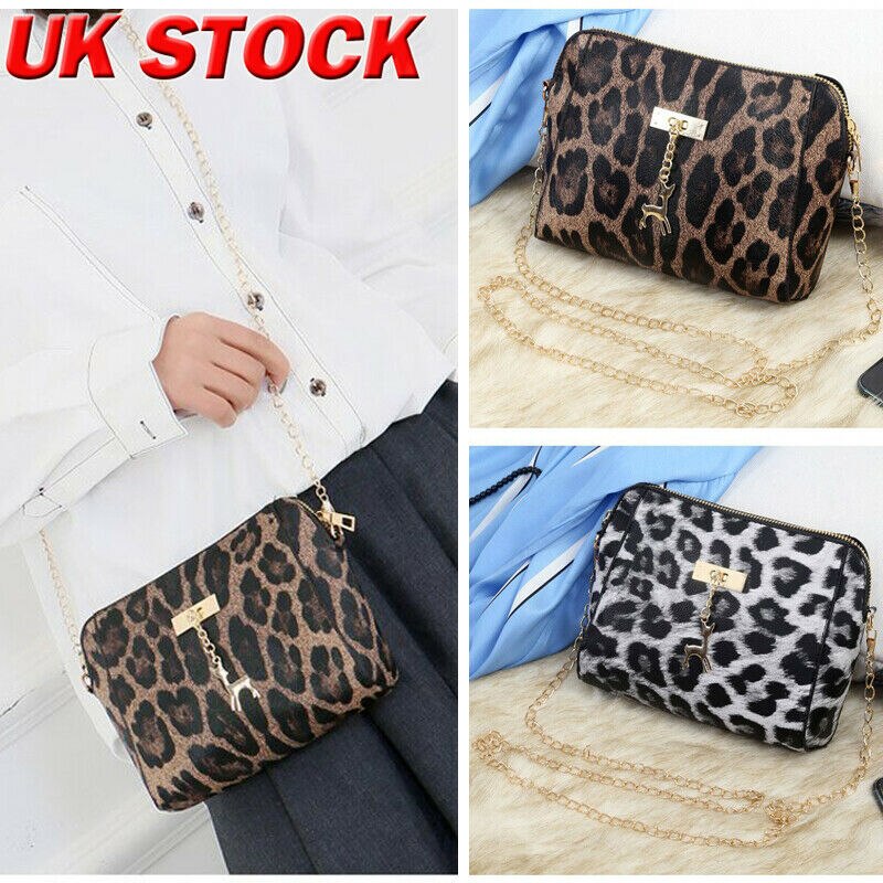 Small Cross Over Body Bag Ladies Leopard Shoulder Bag Handbag Purse Women Messenger Satchel