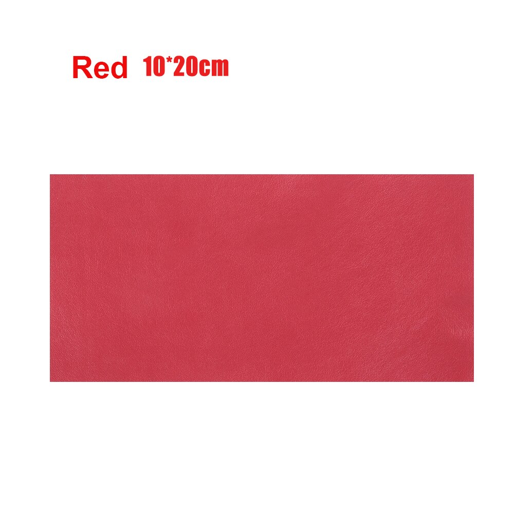 1Roll Leather Patches Self-Adhesive PU Repair Patch Couches Repair Stickers For Sofas Bags Furniture Driver Seats: 2-red 10x20cm