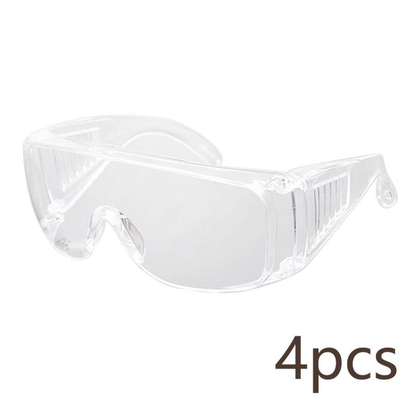 Safety Goggles Eye Gafas Proteccion Riding Eyewear Vented Glasses Work Lab Sand Safety Goggles Security Supplies: 4pcs type 1