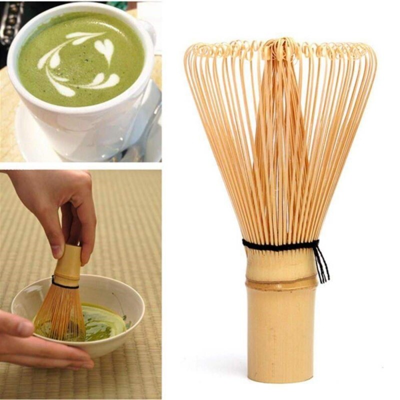 Japanese Ceremony Bamboo Whisk Traditional Scoop & Tea Spoon Green Tea Chasen Brush Kitchen Tools Green Tea Sets Accessories