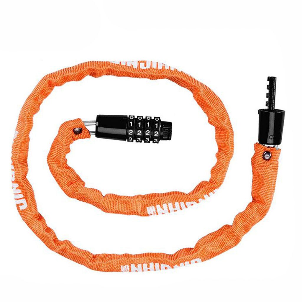 Bicycle Lock Gold Chain Bicycle Small Chain Lock Four-digit Code Lock Anti-theft Candado Huella Dactilar Bicicleta 10.8: C
