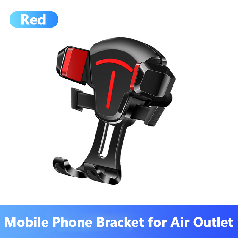 Universal Car Phone Holder Suction Cup Car Phone Holder For Phone In Car Support Smartphone Voiture Stand Car Accessories: air outlet red