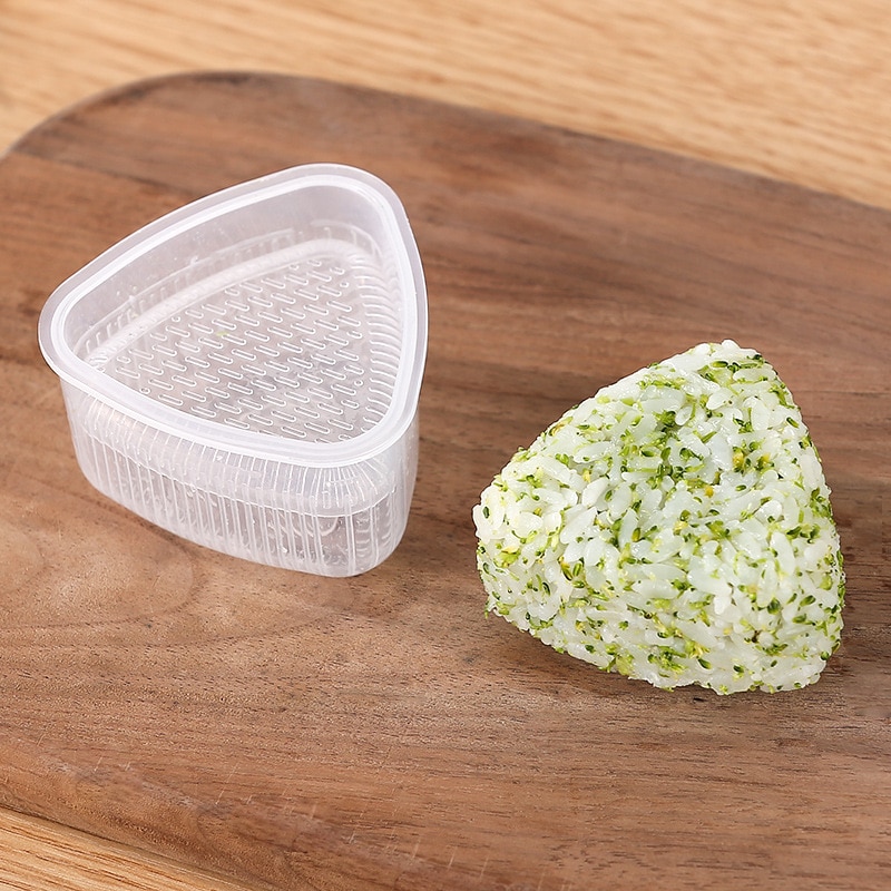 1Pcs DIY Handmade Sushi Rice Ball Mould Triangle Kitchen Tool PP Cartoon Shape Transparent Sushi Rice Ball Food Press Maker