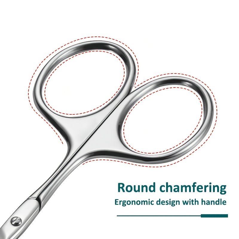Curved Blade Eyebrow Scissors Stainless Steel Precision Trimmer Eyebrow Eyelash Hair Remover Tool Nose Hair Scissor