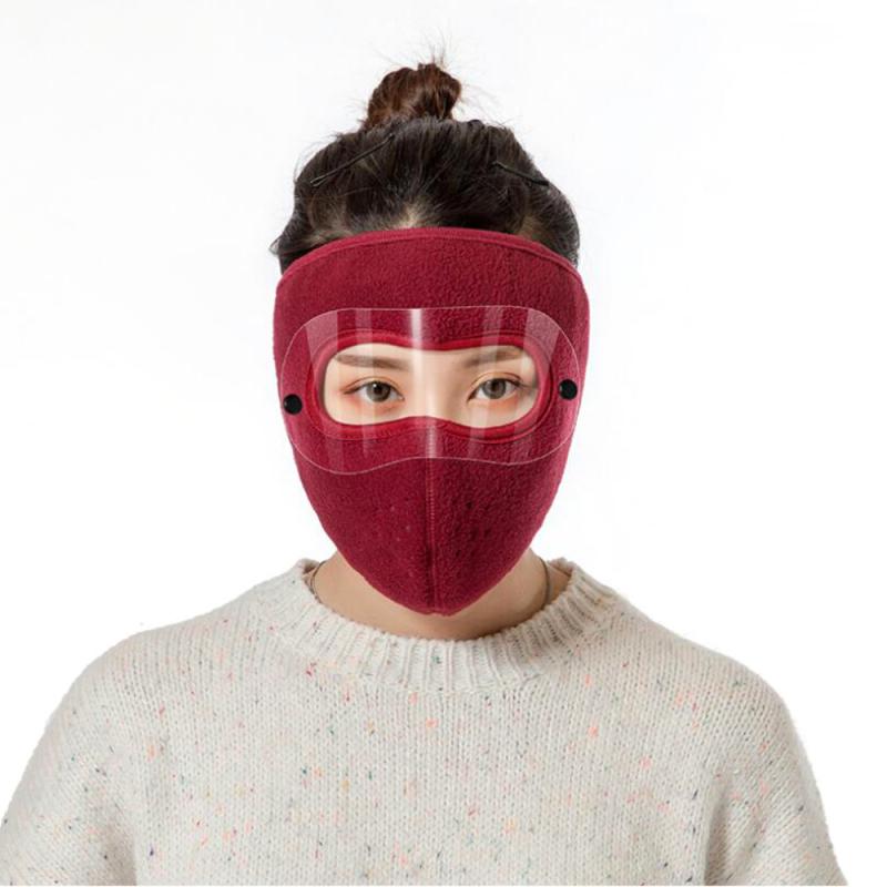 Mascarilla facial antiviento y cálida para ciclismo, máscara de protección ocular extraíble, antiniebla, para invierno, para mantener el calor: 05
